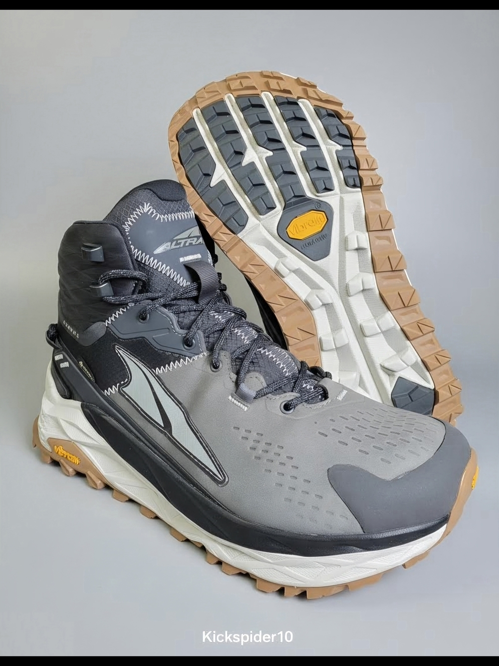 Altra Olympus 5 Hike GTX Gore-Tex Hiking Trail Vibram Men's Size 10 Black Grey